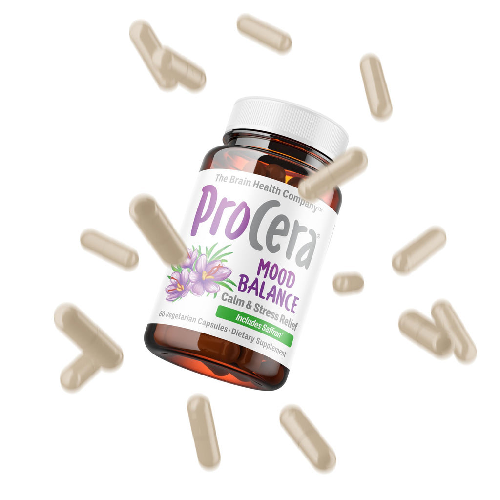 Procera Mood Support - Boost Mental Performance - Clarity - Mood Stability - Stress - Anxiousness - Mental Fatigue - Adaptogens - Saffron - Magnesium - Ashwagandha - Rhodiola - 60 Count Procera buy supplements Au