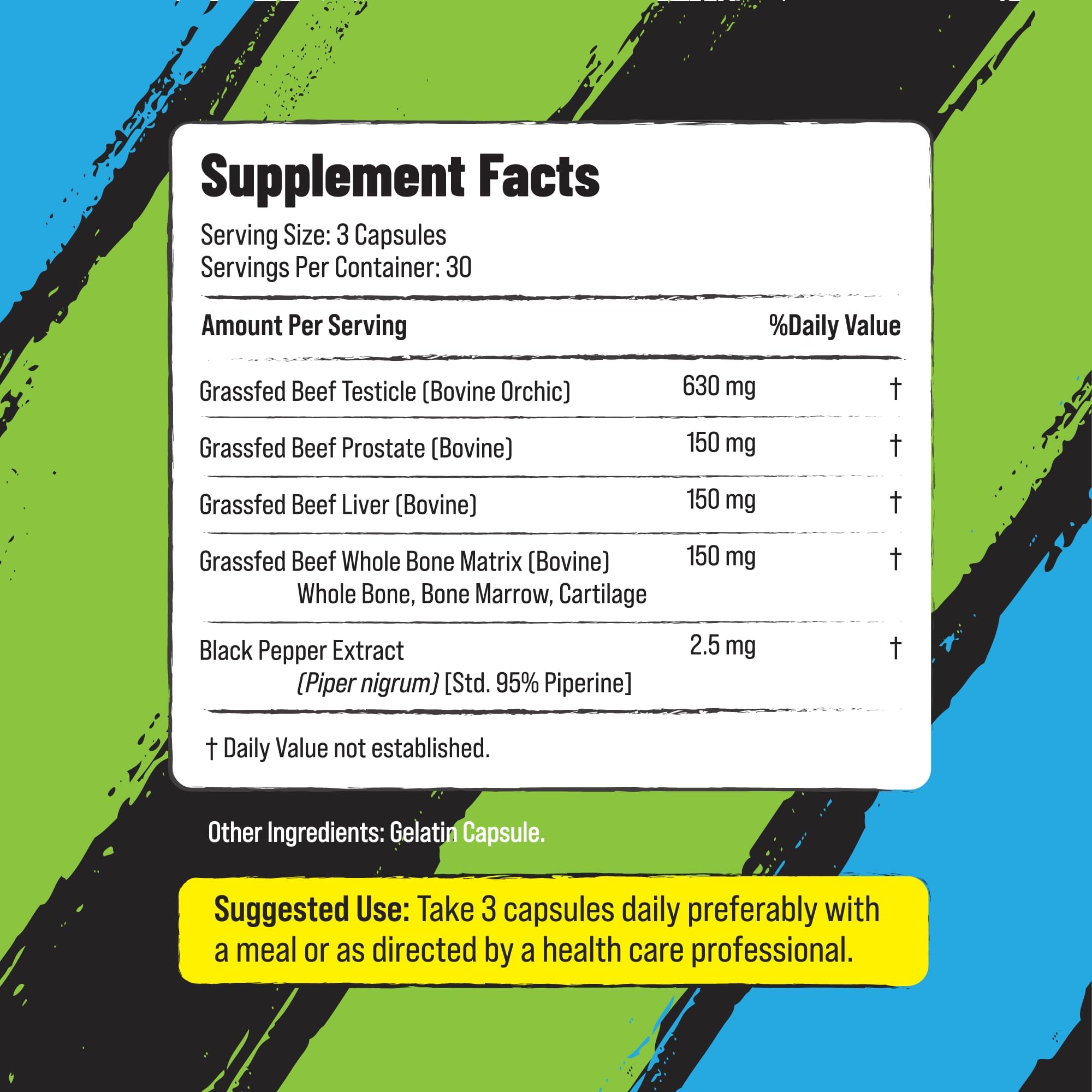 Grass Fed Beef Organ Supplement for Men - Male Optimization Pills - 6 Vital Beef Organs to Drive Prostate Health & Peak Performance, Made in USA, 90 Capsules (2 Pack) PRIMAL FURYBuy Supplements Australia