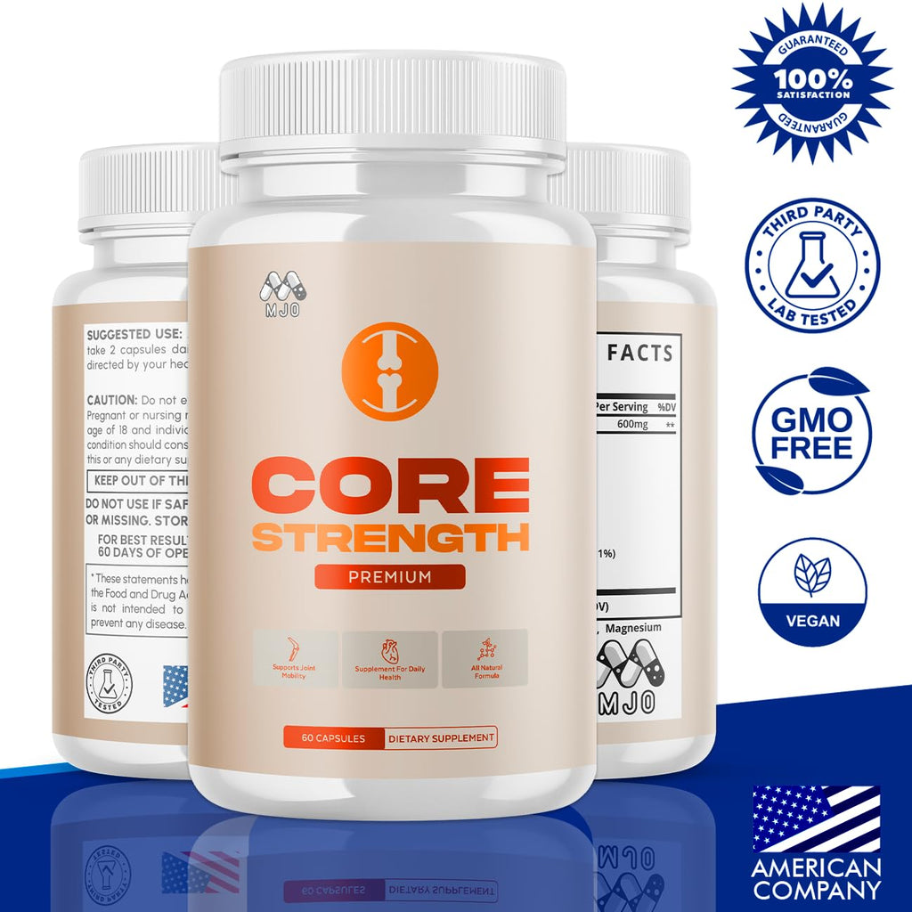 Core Strength Supplement for Joint Support, Official Core Strength Joint Pills with All Natural Ingredients, Advanced Overall Health and Wellness Support