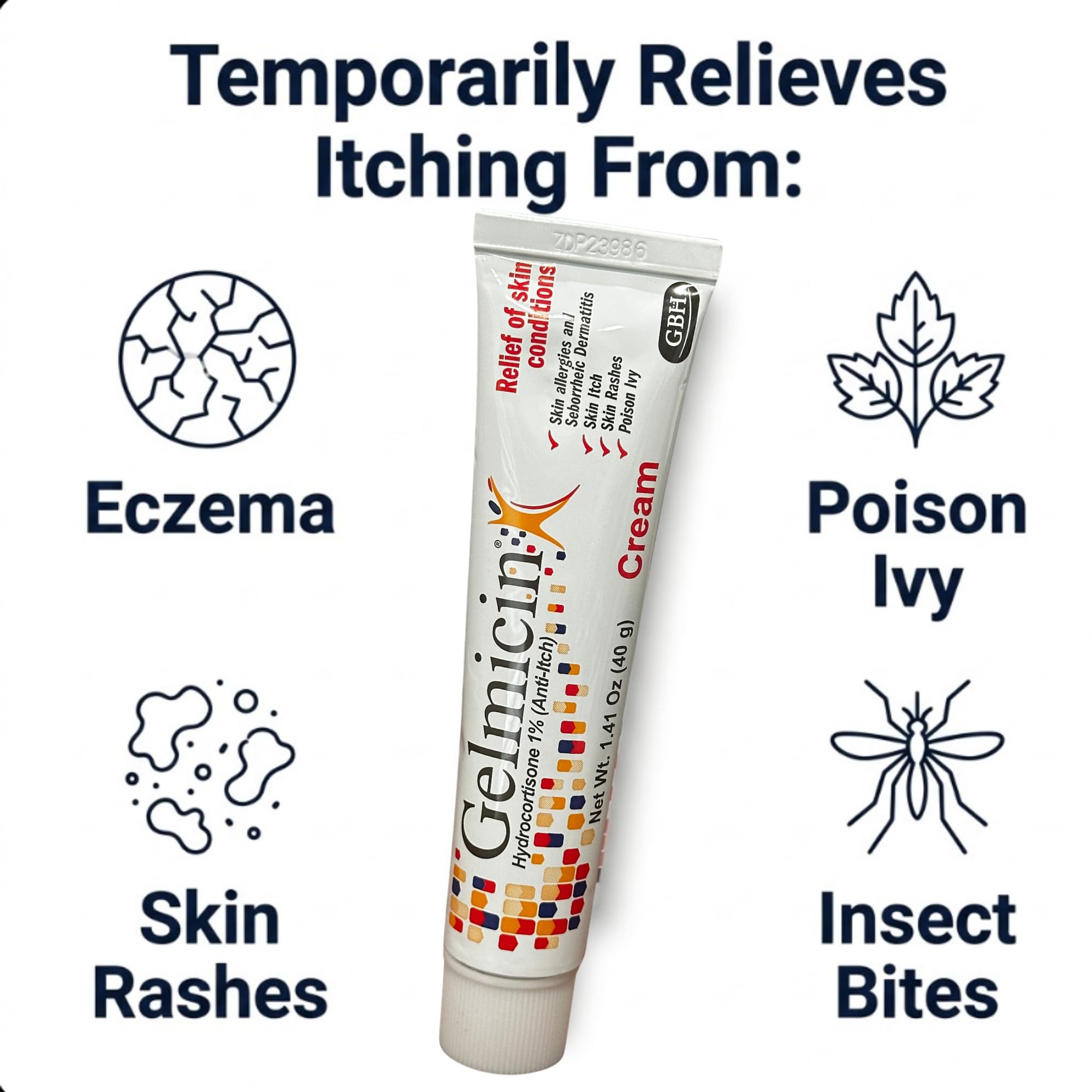 Gelmicin Cream 40g Skin Allergies, Skin Itch, Skin Rashes, Poison Ivy Relief- Contains 1.41 oz Gelmicin buy supplements Au