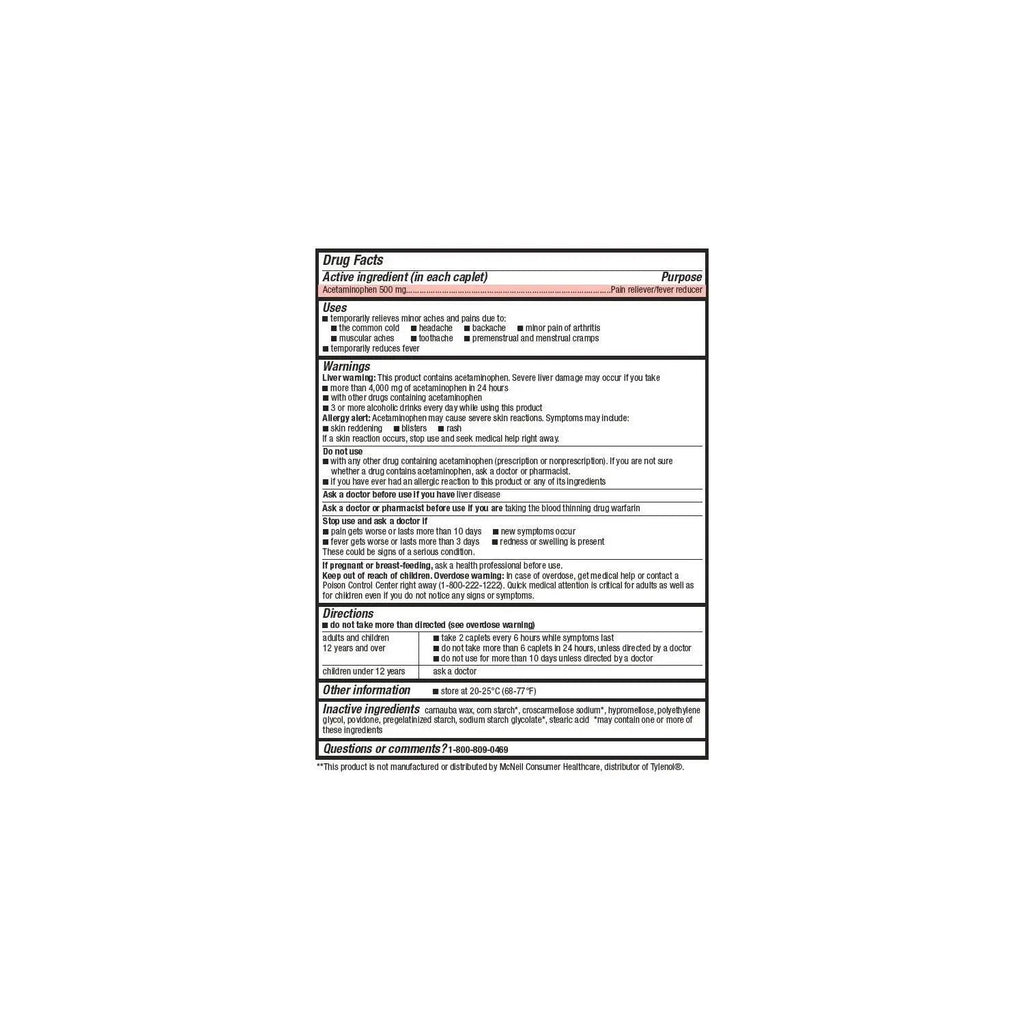 Members Mark Acetaminophen, 1200 Caplets, Pain Reliever, 500 mg MEMBER´S MARKBuy Supplements Australia
