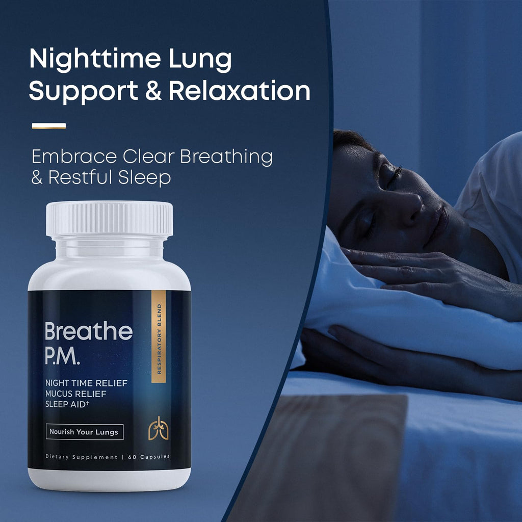 BREATHE & BREATHE PM Bundle - 60 Caps & 1 fl.oz. Mullein Drops for Lungs & Airways: Peppermint, Thyme, & Mullein Leaf Extract for Lungs Detox for Smokers - Clear Mucus & Breathe - GMO-Free & USA-Made Herbal Tea Therapy buy supplements Au
