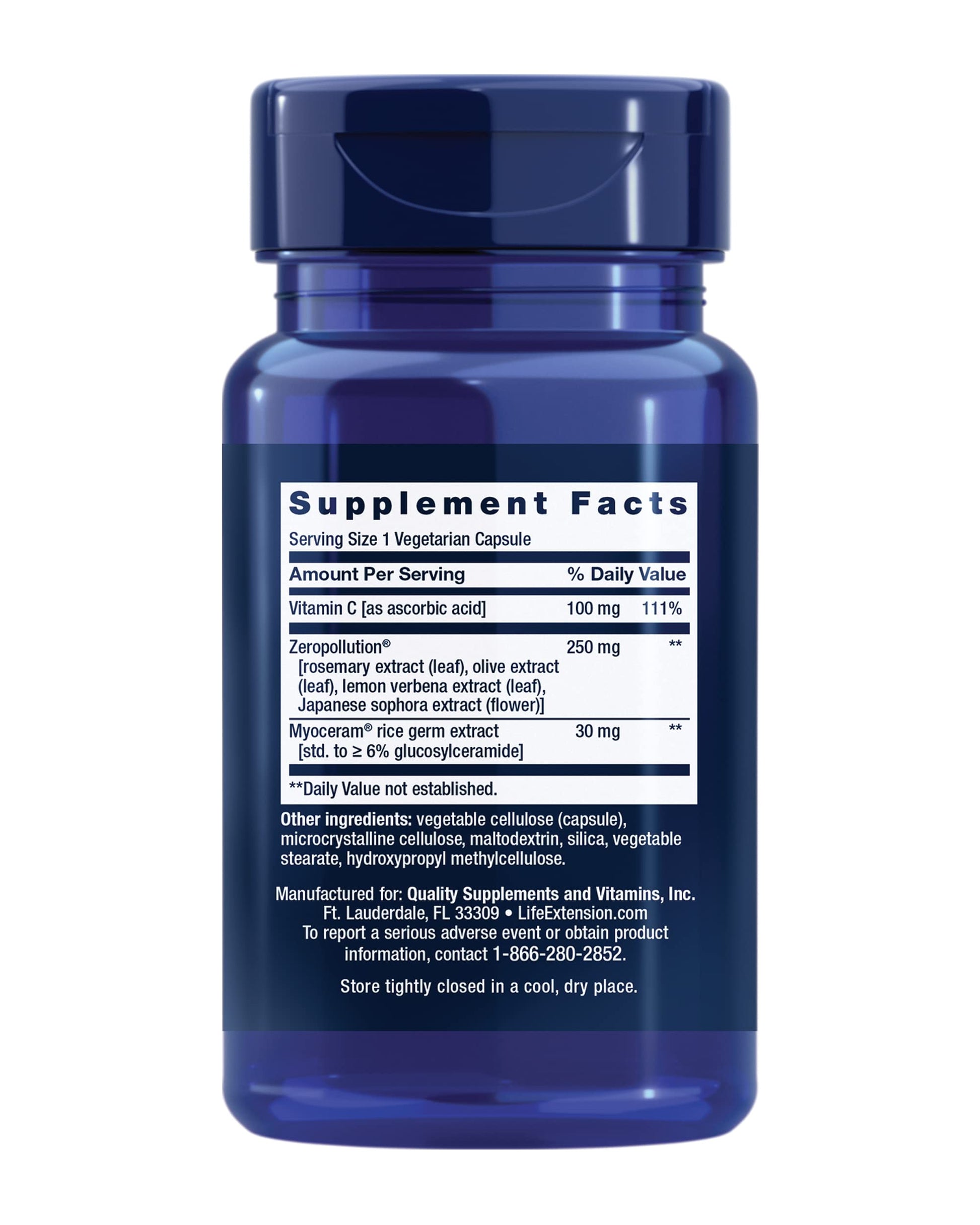 Life Extension Daily Skin Defense, Vitamin C, ceramides, Rosemary, Lemon Verbena, Helps Fight oxidative Stress & The Appearance of Wrinkles, Gluten-Free, Once-Daily, Non-GMO, Vegetarian, 30 Capsules Life ExtensionBuy Supplements Australia