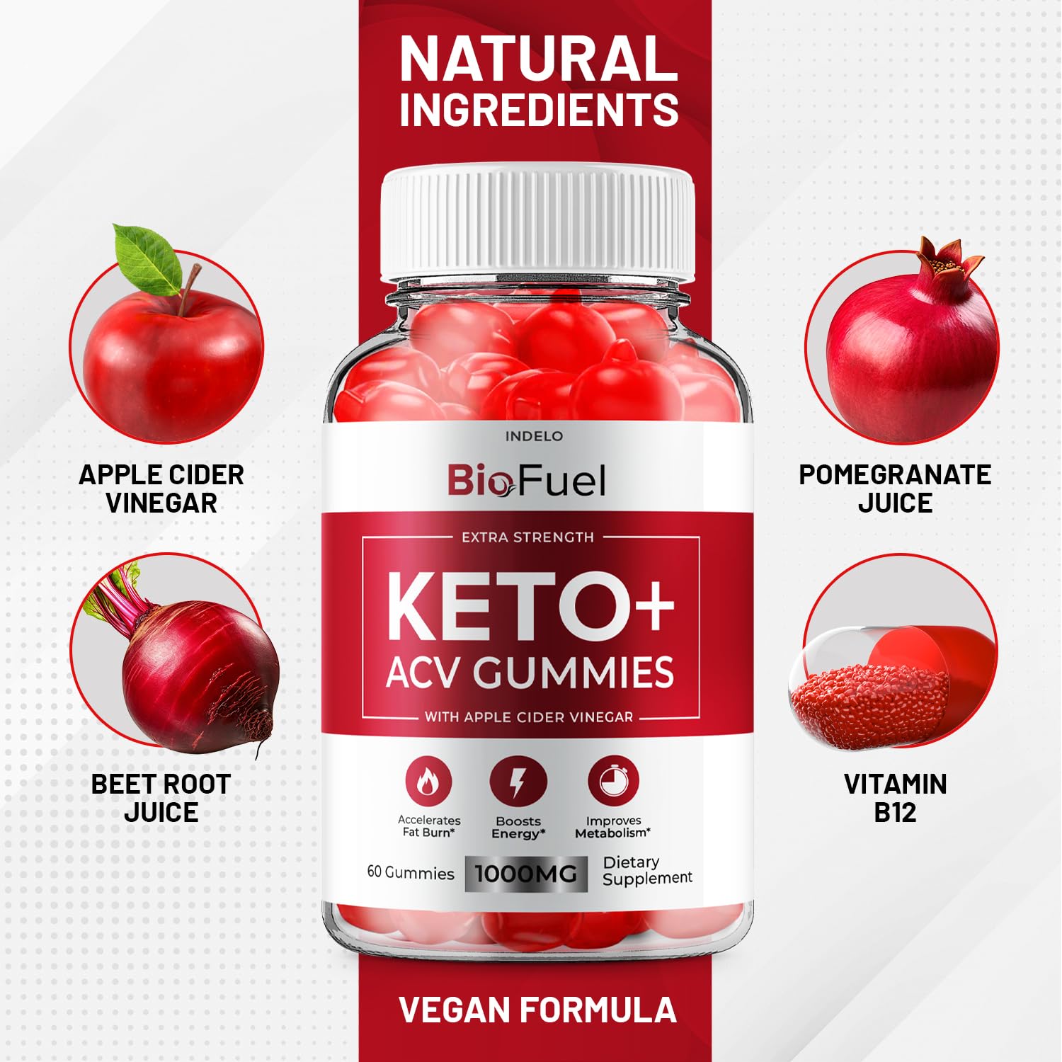 (3 Pack) Bio Fuel Keto ACV Gummies - Advanced Formula BioFuel Keto Plus ACV Gummies Apple Cider Vinegar Bio Fuel ACV, Weight Management Gummies Dietary Supplement Reviews Men Women (180 Gummies) Indelo buy supplements Au