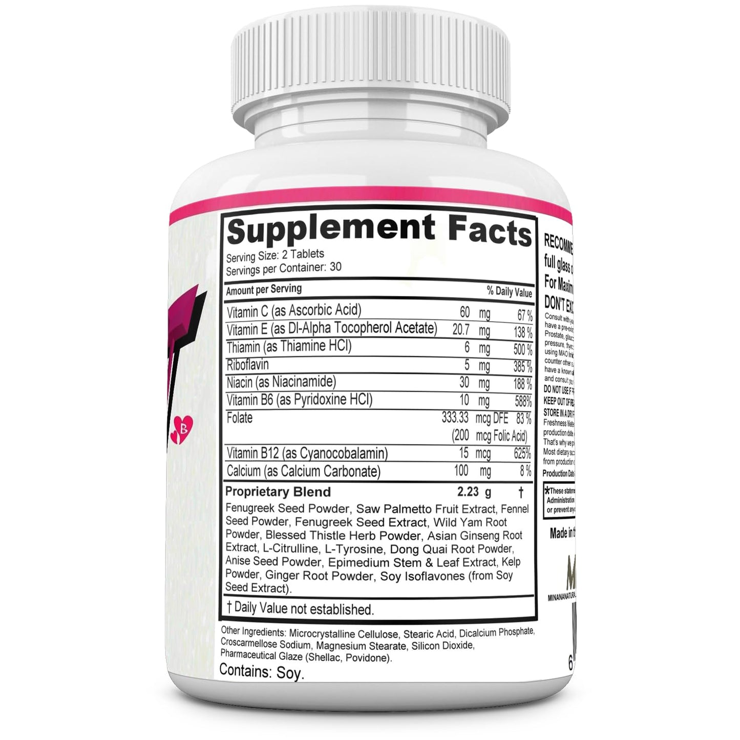 MINANATURALS Bust Blast Loaded Increase Breast Size Fast. Female Breast Enhancement - Bigger Boobs and Butt Pills. 60 Tablets MINANATURALS buy supplements Au