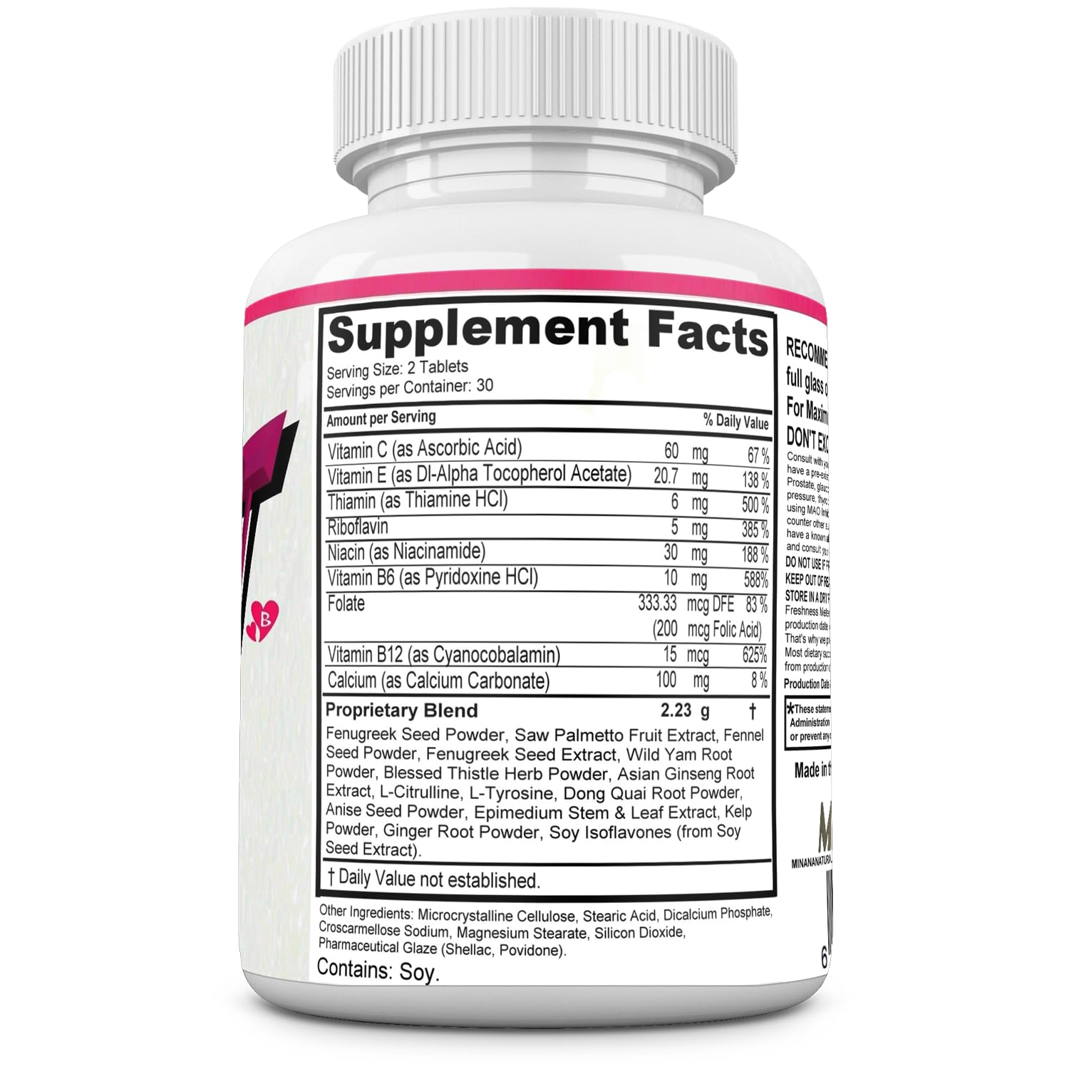 MINANATURALS Bust Blast Loaded Increase Breast Size Fast. Female Breast Enhancement - Bigger Boobs and Butt Pills. 60 Tablets MINANATURALS buy supplements Au