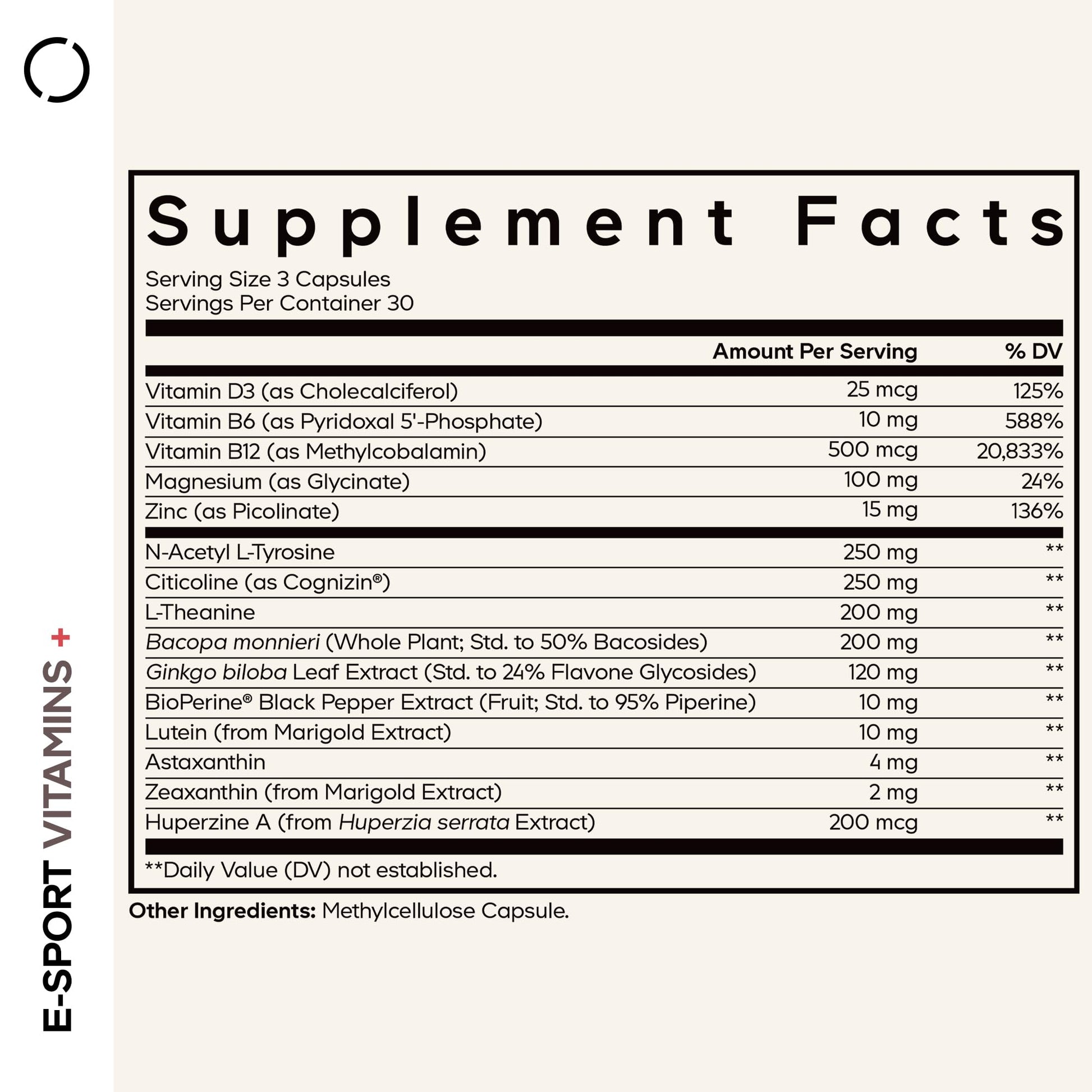 Codeage E-Sport Vitamins+ Citicoline Cognizin, Bacopa Monnieri Supplement, Multivitamins, Astaxanthin, L-Theanine, Ginkgo Biloba, Acetyl-L-Tyrosine, Huperzine A, Lutein, Esport Gaming - 90 Capsules CodeageBuy Supplements Australia