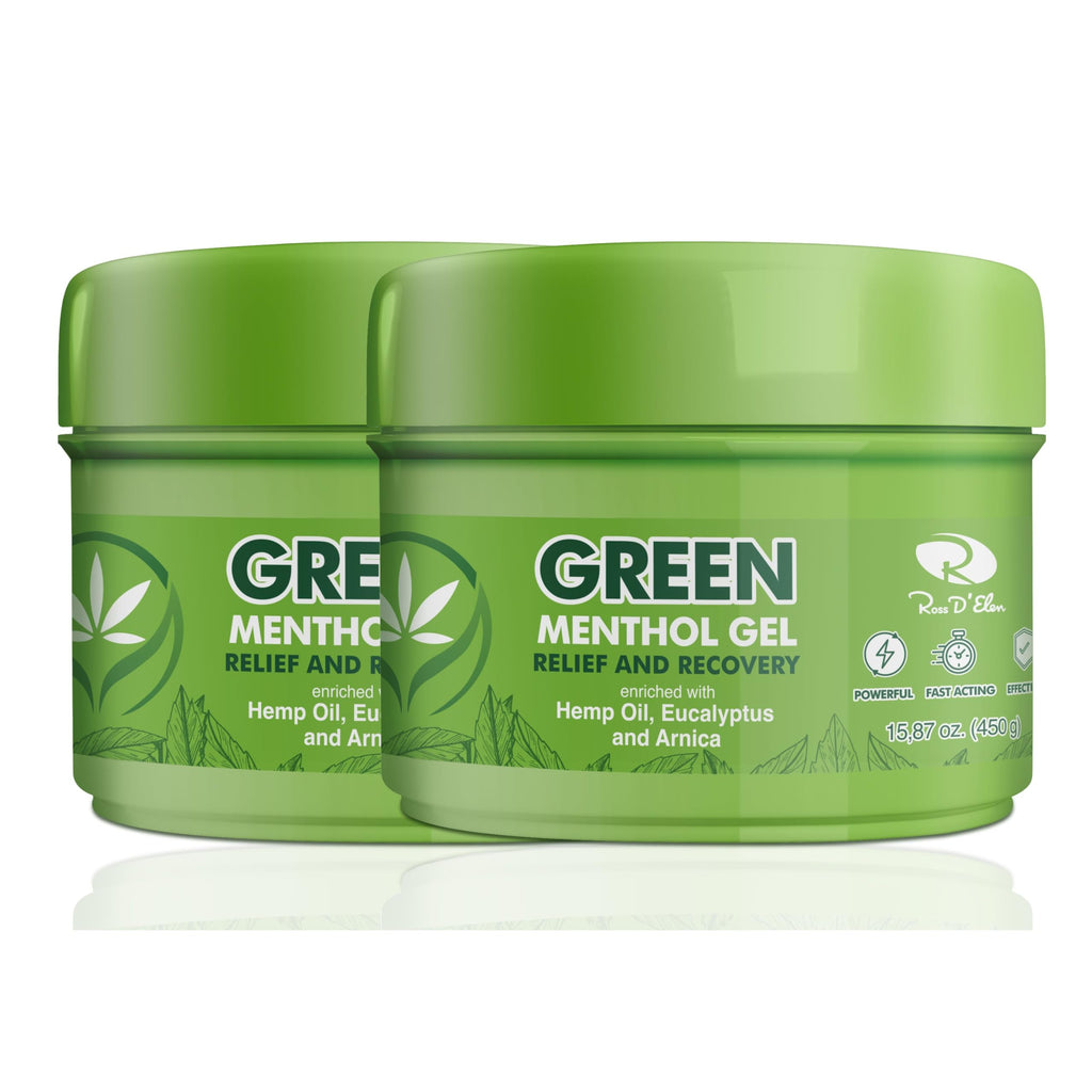 Ross D'Elen Green Menthol Gel - 2Pack Large Size (2) ROSS D'ELENBuy Supplements Australia