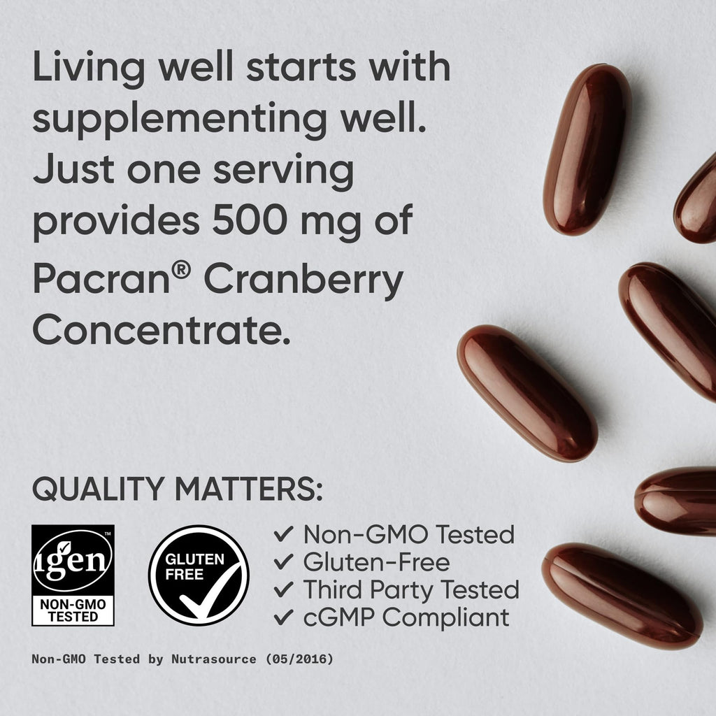 Sports Research® Cranberry Fruit Complex Supplement - Softgels for Urinary Tract Health Support - Made with Pacran®­ & Vitamins C & E - Non-GMO & Gluten Free - 90 Count Sports Research buy supplements Au