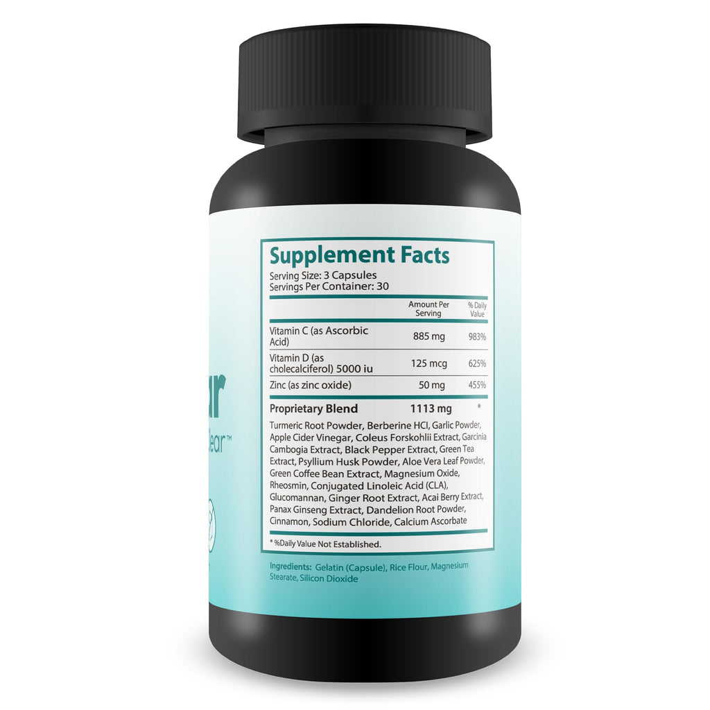 Ultra Sugar Clear - Our Best Blood Cleanse Detox Supplement - Bloodflow Support Supplement - Healthy Circulation Support Supplement - Sugar Balance Supplement - Sugar Health Blood Cleansing Formula True You Health buy supplements Au