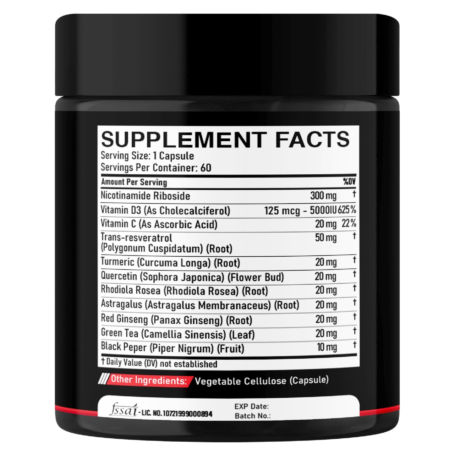 DEDICAD 11in1 NAD Supplement with Nicotinamide Riboside, Quercetin, Resveratrol and 8 More - 2 Month Supply DEDICAD buy supplements Au