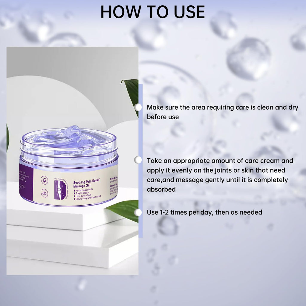 2PCS Kresin Joint Pain Gel Purple Gel,Soothing Pain Relief MassageGel,Purple Joint Repair Cream,Effective Soothesfor Back, Neck, Hands, and Feet MEIEGOUBuy Supplements Australia