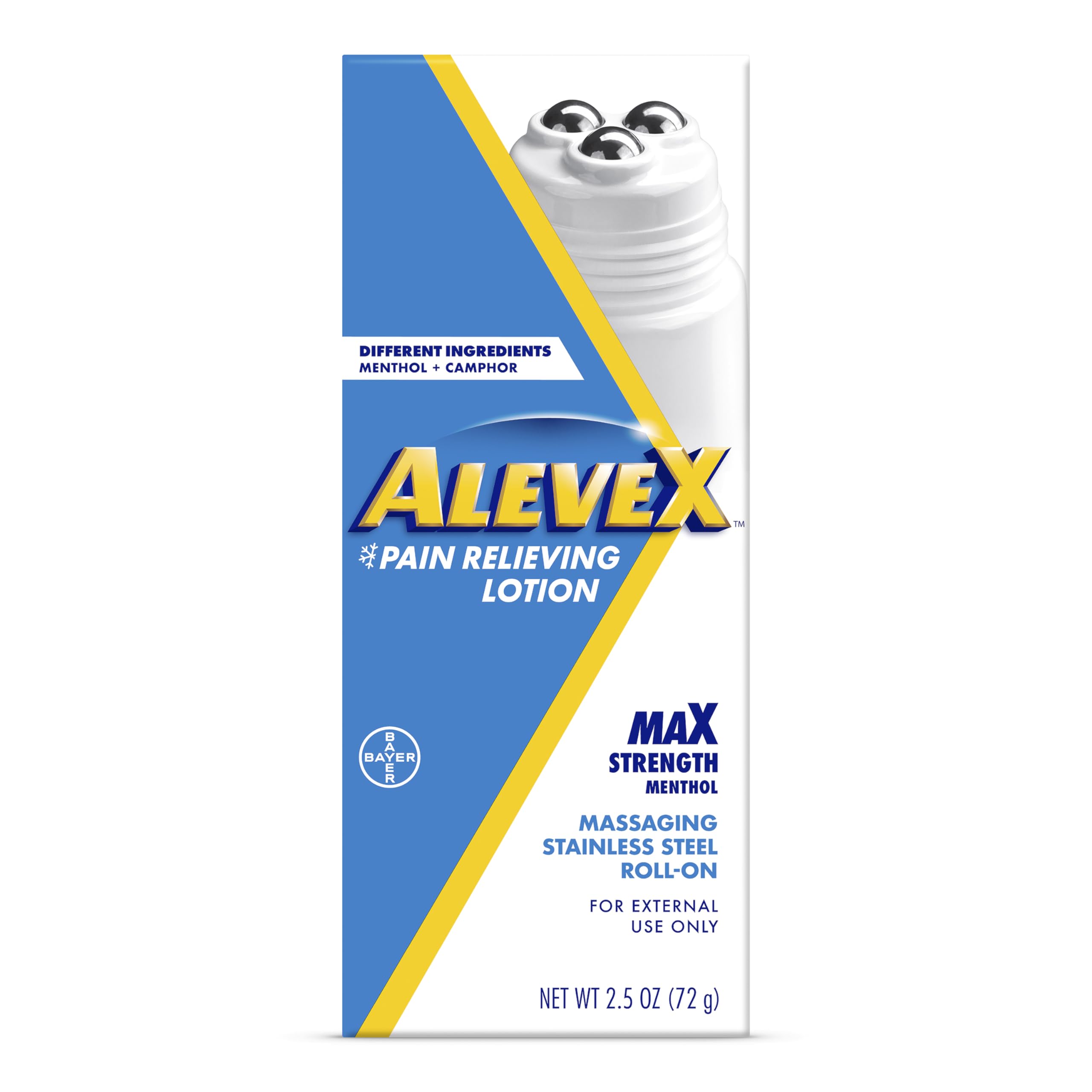 AleveX Topical Pain Relief Lotion with Rollerball Applicator - Long Lasting Arthritis and Muscle Pain Relief, 2.5 oz AleveBuy Supplements Australia