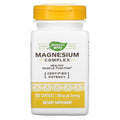 Nature's Way Magnesium Complex dietary supplement bottle with yellow cap and label on a white background