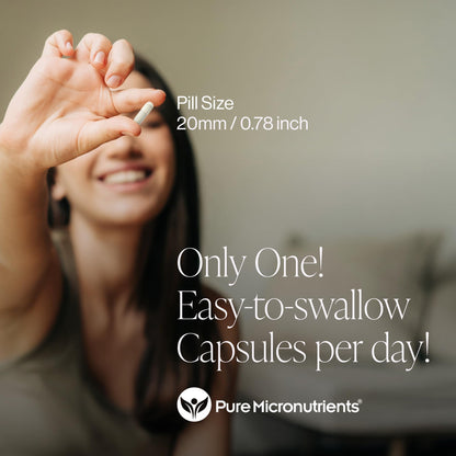 Pure Zinc Supplement 25mg - TRAACS Bisglycinate Chelate - 120 Capsules for Immune Support, Skin Health & Energy - for Men & Women