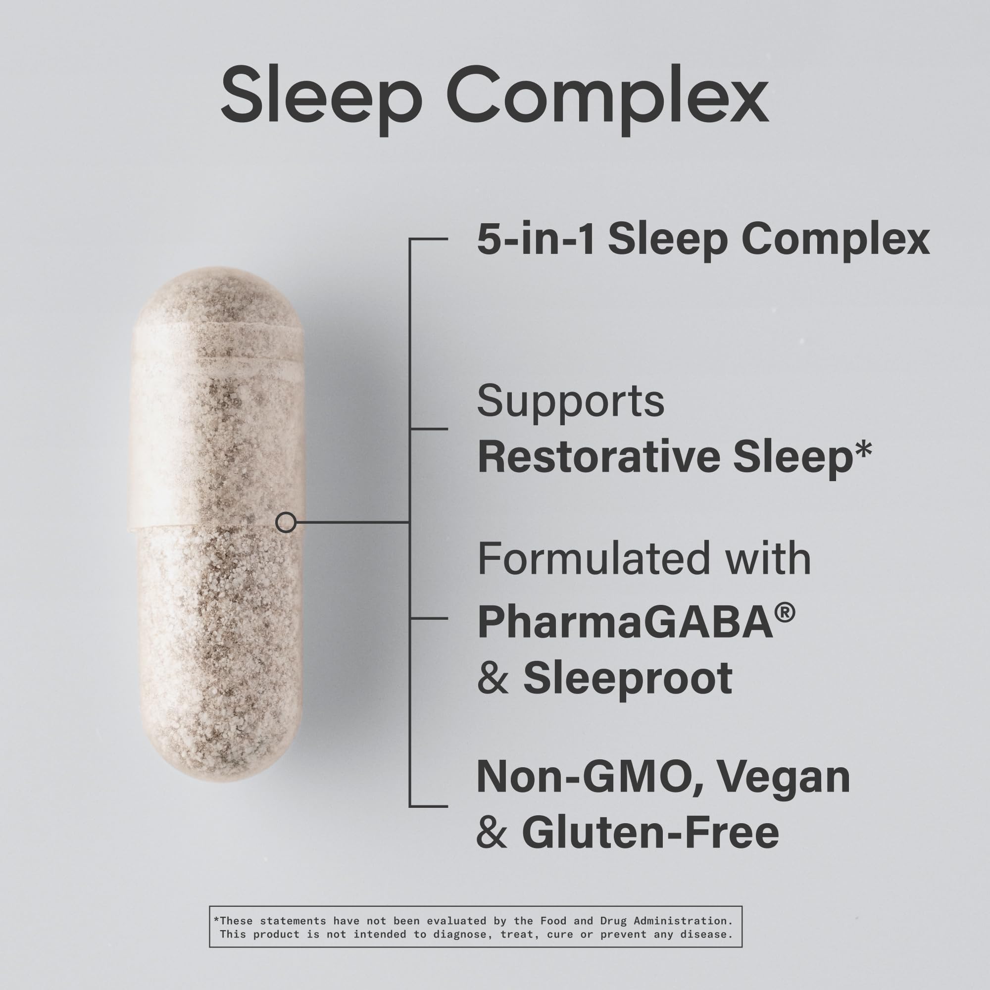 Sports Research® Sleep Complex- Melatonin-Free Vegan Capsules - with Valerian Root, GABA, L-Theanine, Magnesium & 5-HTP - 30 Servings Sports Research buy supplements Au