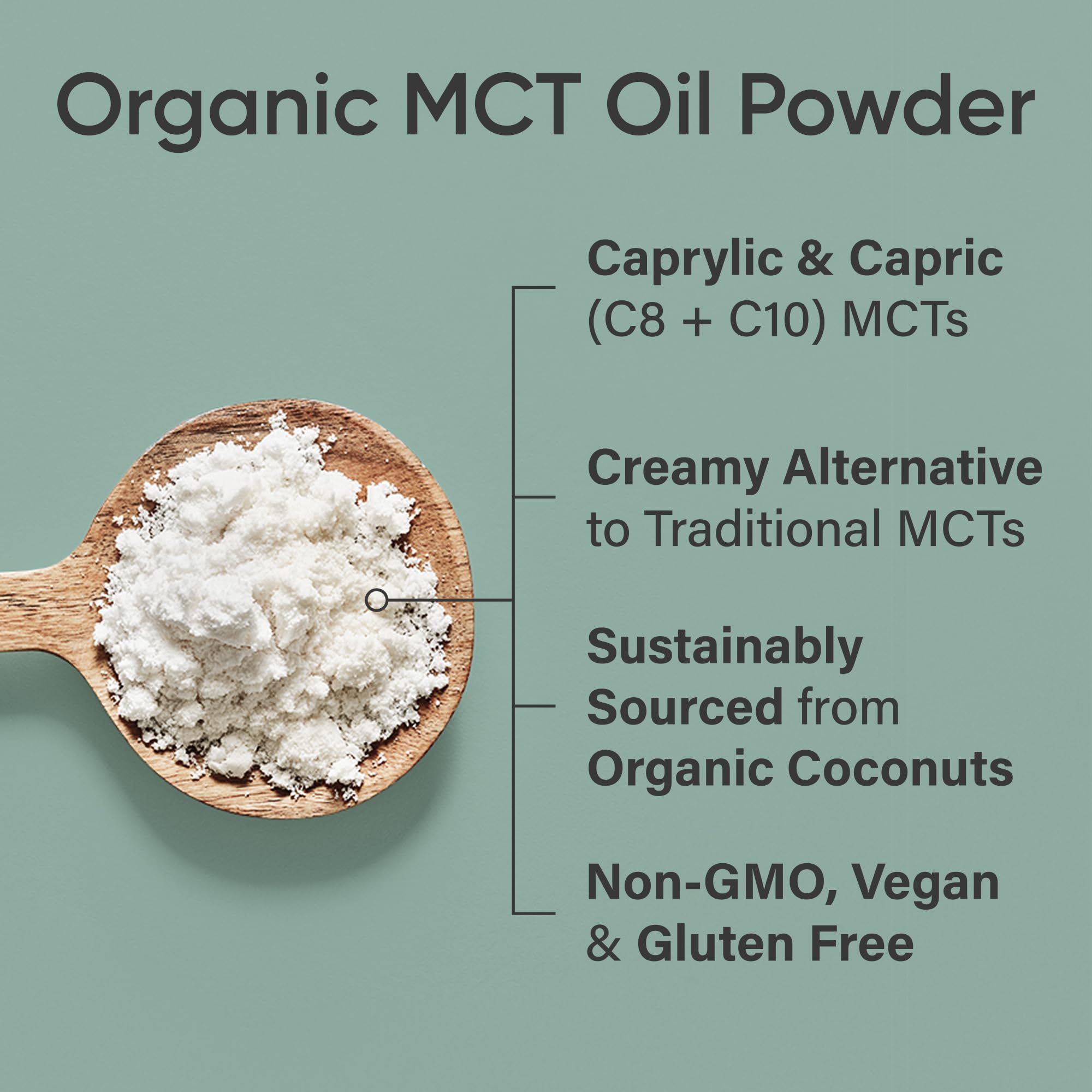 Sports Research Organic MCT Oil Powder - Keto & Vegan MCTs C8, C10 from Coconuts - Fatty Acid Brain & Body Fuel*, Non-GMO & Gluten Free - Unflavored, Perfect in Coffee, Tea & Protein Shakes - 10.6 oz Sports Research buy supplements Au