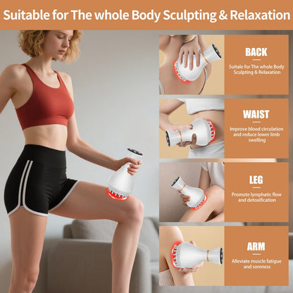 lemonforts Lymphatic Drainage Massager – Portable Cellulite Massage Tool with 19 Intensity Levels for Relaxing Neck, Legs, Arms & Belly lemonforts buy supplements Au