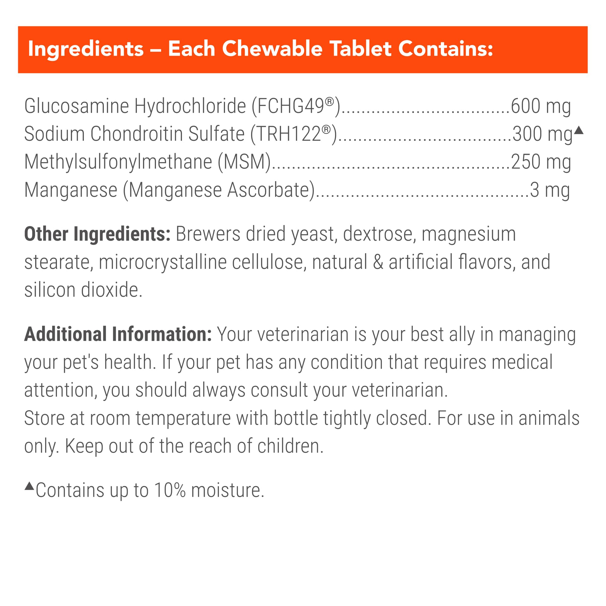 Nutramax Laboratories Cosequin Maximum Strength Joint Health Supplement for Dogs - With Glucosamine, Chondroitin, and MSM, 2 Pack, 264 Total Chewable Tablets Nutramax LaboratoriesBuy Supplements Australia