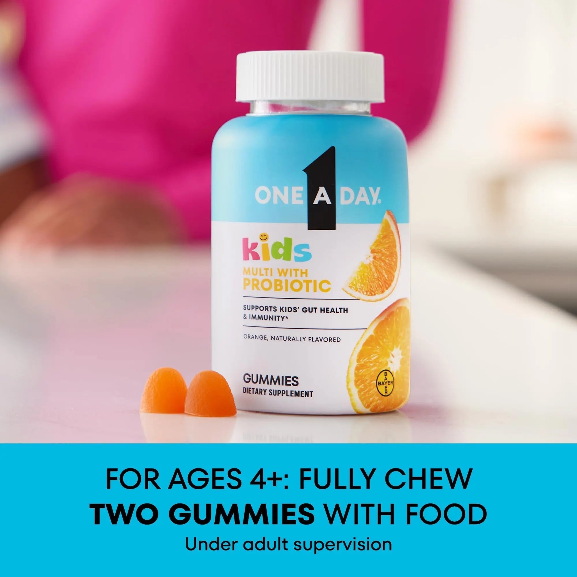One A Day Kids Multivitamin with Probiotic, Multivitamin Gummies, Kids Probiotic for Digestive Health, Gummy Vitamins ONE A DAY