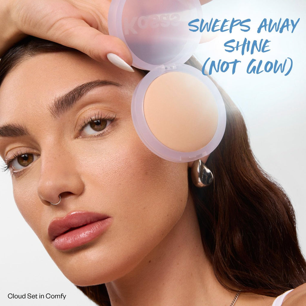 Kosas Cloud Set Pressed Setting Powder – Translucent Shine Control Face Powder, Soft Matte Finish, Comfy (Sheer Medium) KosasBuy Supplements Australia