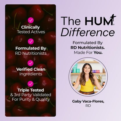Hum Nutrition Dream Team Magnesium Bisglycinate Powder, L Theanine & Tart Cherry Magnesium Supplement Drink Mix, Support Rest, Relaxation & Sleep Routine, Gluten Free, Vegan, Cherry Lemon, 30 Servings HUM buy supplements Au