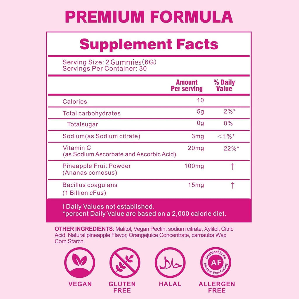 Shytrouy Premium Feminine Balance Gummies for Women, Vaginal Probiotics - pH Balance & Immune Defense Support for Feminine Health, Hawaiian Pineapple Flavor - 60 Count ShytrouyBuy Supplements Australia