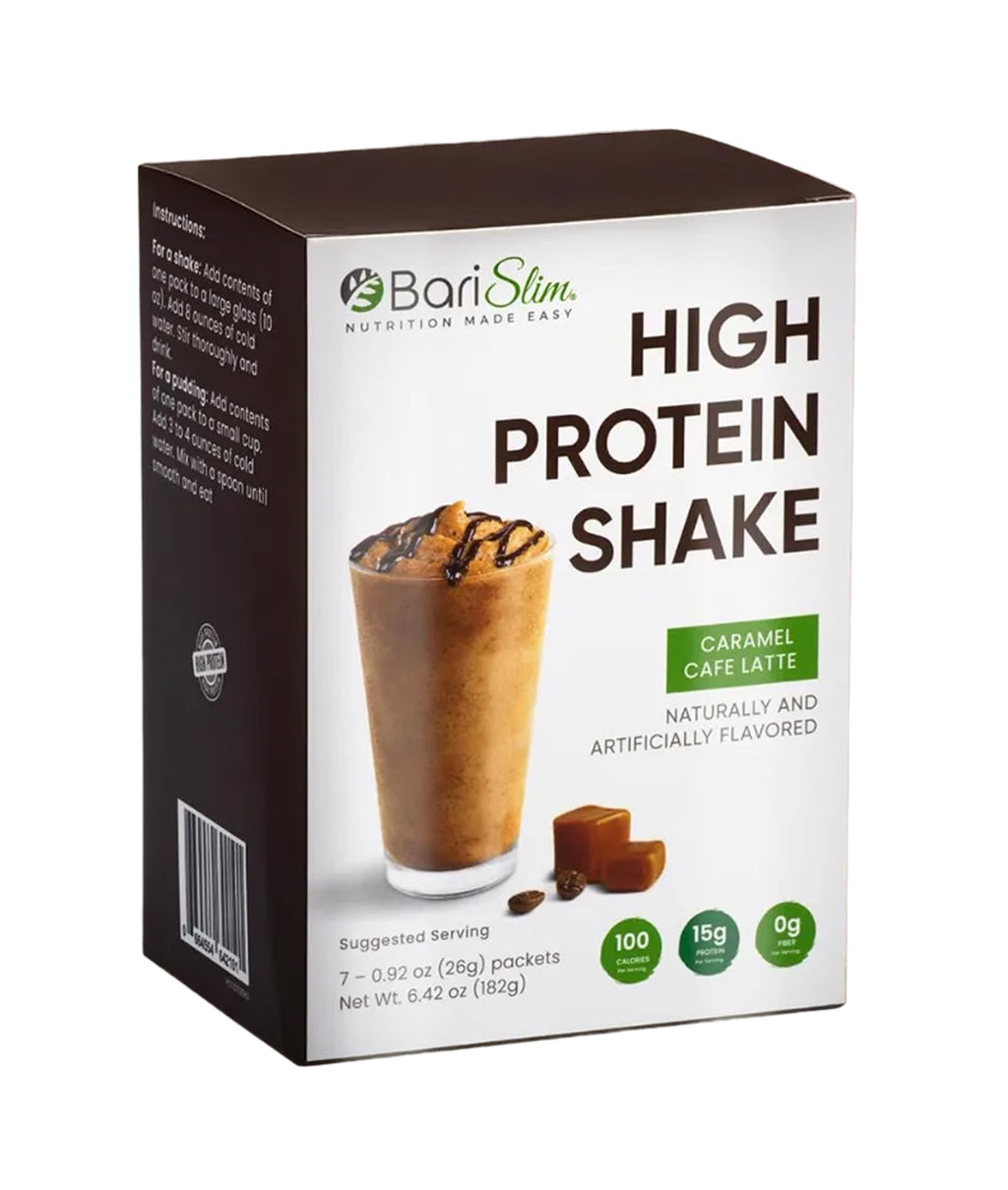 BariSlim High Protein Shake - Delicious & Nutritious Meal Replacement Shake - Low Sugar & Carb - Formulated for Bariatric Patients & Post-Weight Loss Surgery Support | Carmel Caffe Latte (9 oz) BariSlim buy supplements Au