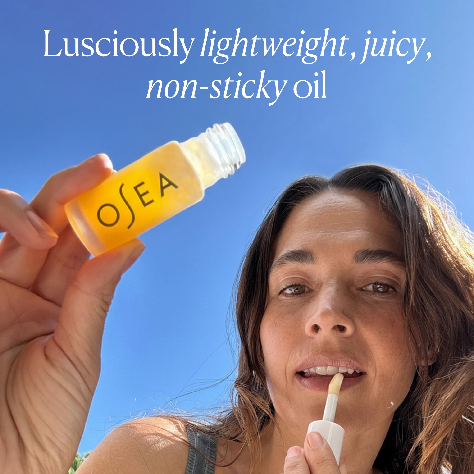 OSEA Hyaluronic Lip Oil Booster – Clean Beauty Lip Oil for Plump, Glossy, Hydrated Lips – Nourishing Seaweed & Meadowfoam Oil – Vegan, Non-Sticky, High-Shine Finish OSEABuy Supplements Australia