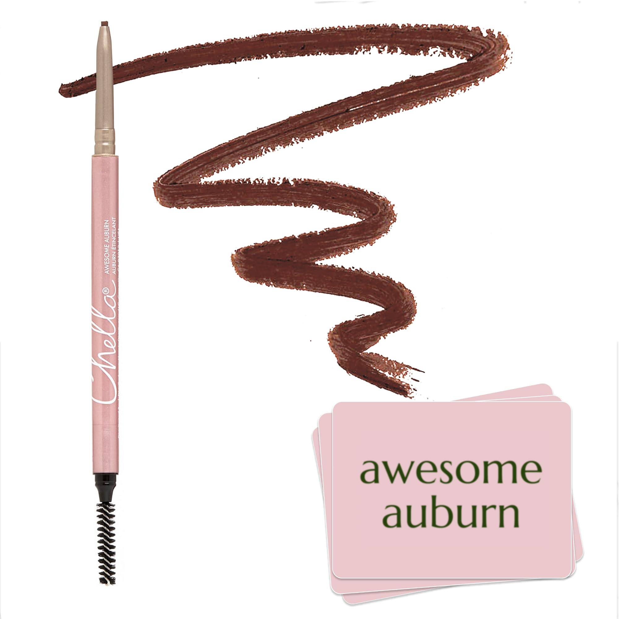 Chella Eyebrow Pencil – Easy-to-Use Brow Definer for Shaping, Filling & Blending – Long-Wear Auburn Eyebrow Pencils for Women with Precise Tip (Auburn) ChellaBuy Supplements Australia