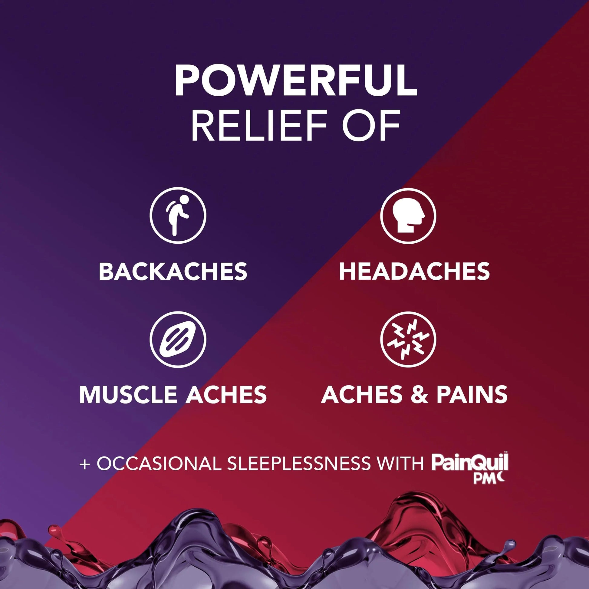 Vicks PainQuil & PainQuil PM Pain Relief Liquid, 1000mg Acetaminophen, 2x12 oz VicksBuy Supplements Australia