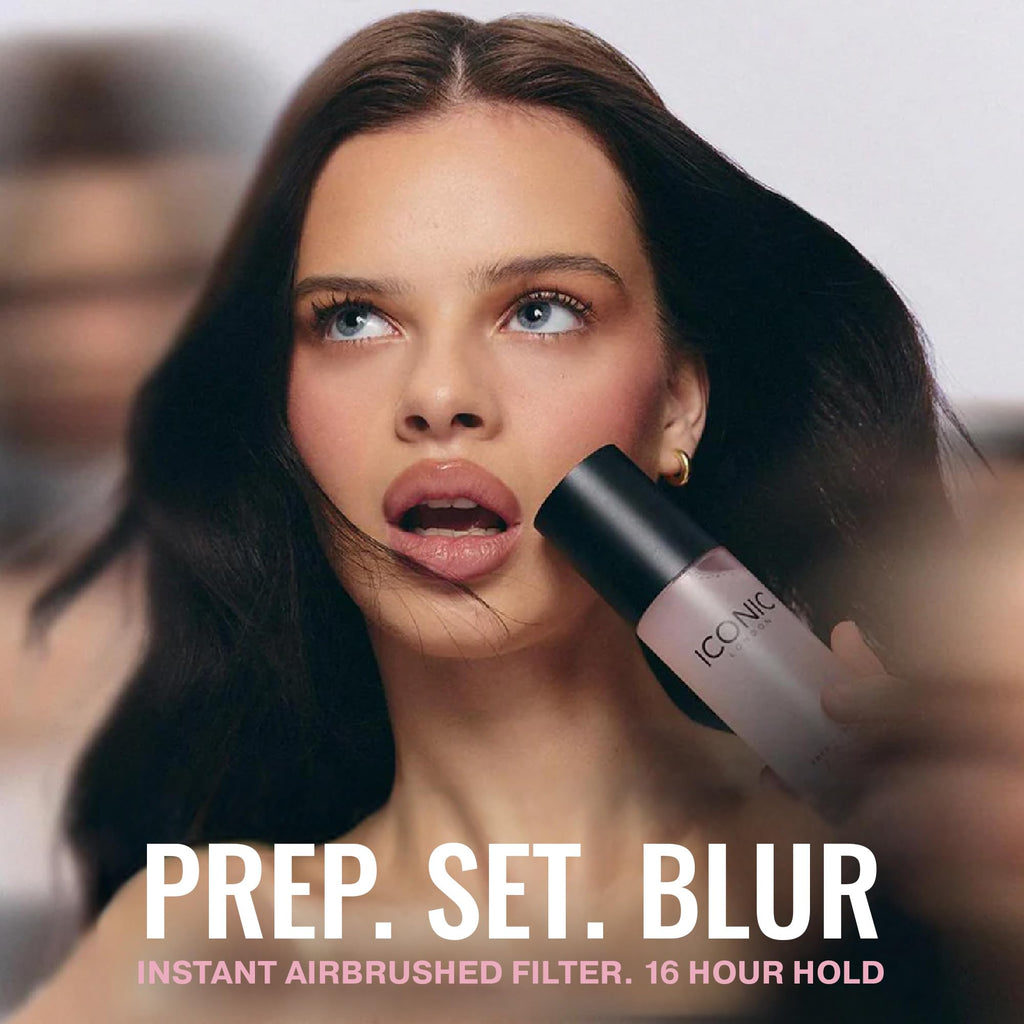 ICONIC LONDON Prep Set Blur Setting Spray | Makeup Fixing Spray, Blurs Imperfections and Gives Skin a Radiant Glow, Vegan Makeup, 120 mL / 4.05 Fl Oz. ICONIC LONDON buy supplements Au