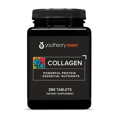 Youtheory Men’s Collagen - 5,000 mg Hydrolyzed Collagen Peptides - with Amino Acids, Vitamin C, & Natural Ingredients - Supports Joint, Muscle, Hair & Nail Health