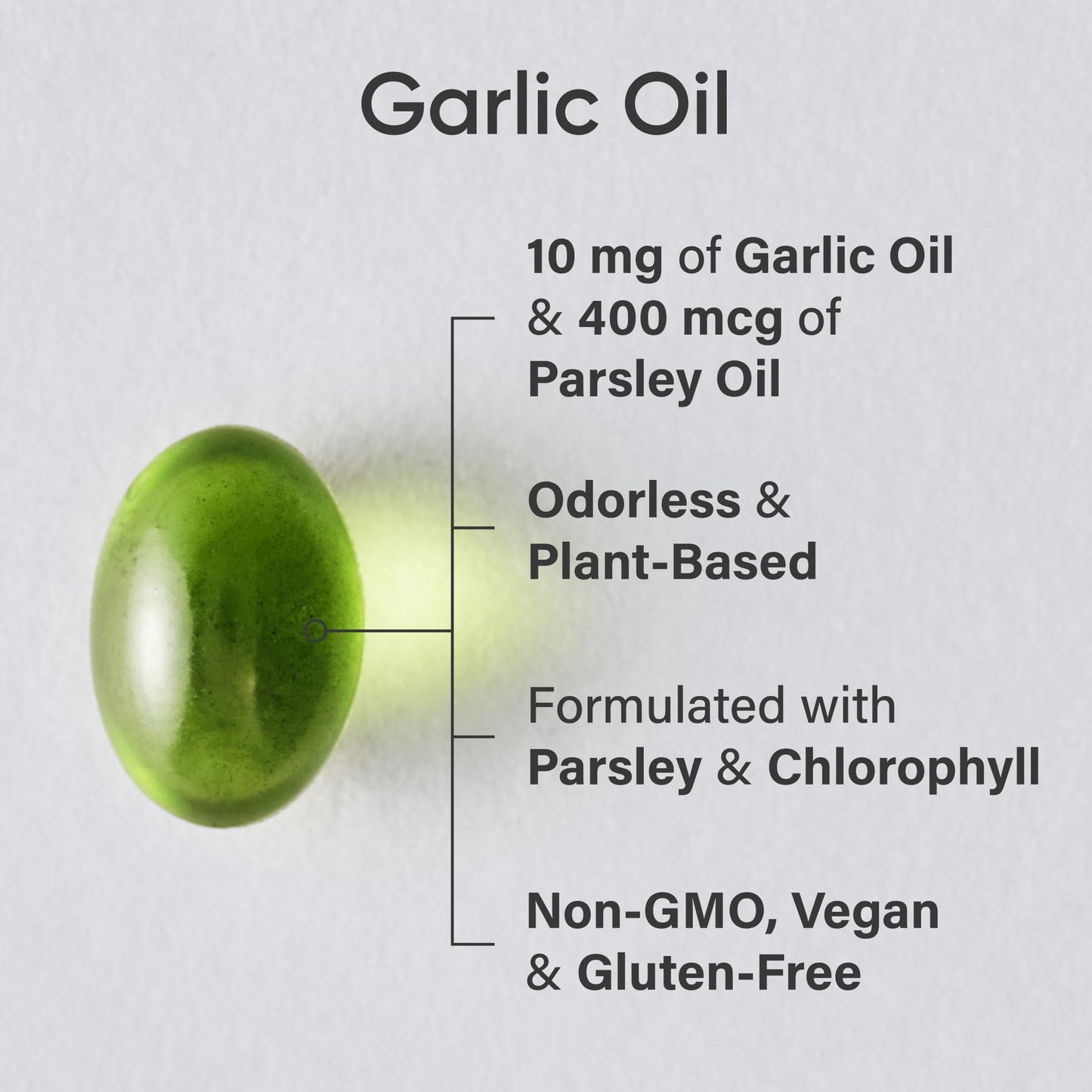 Sports Research® Odorless Garlic Oil Pills with Parsley & Chlorophyll - Vegan Certified · Non-GMO · Gluten Free - 150 Plantgel Capsules Sports Research buy supplements Au