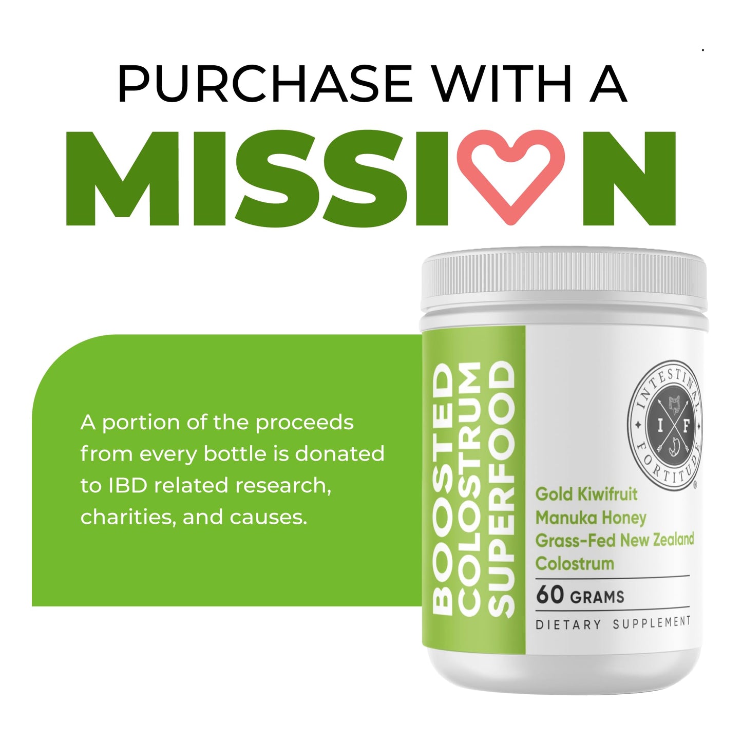 Intestinal Fortitude Boosted Colostrum Superfood Dietary Supplement: Grass-Fed New Zealand Bovine Colostrum, Gold Kiwifruit, Manuka Honey, for Digestion, Immune System, and Gut Health (60 Grams) Intestinal Fortitude buy supplements Au