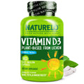 NATURELO Vitamin D - 2500 IU - Plant Based from Lichen - Natural D3 Supplement for Immune System, Bone Support, Joint Health - Vegan