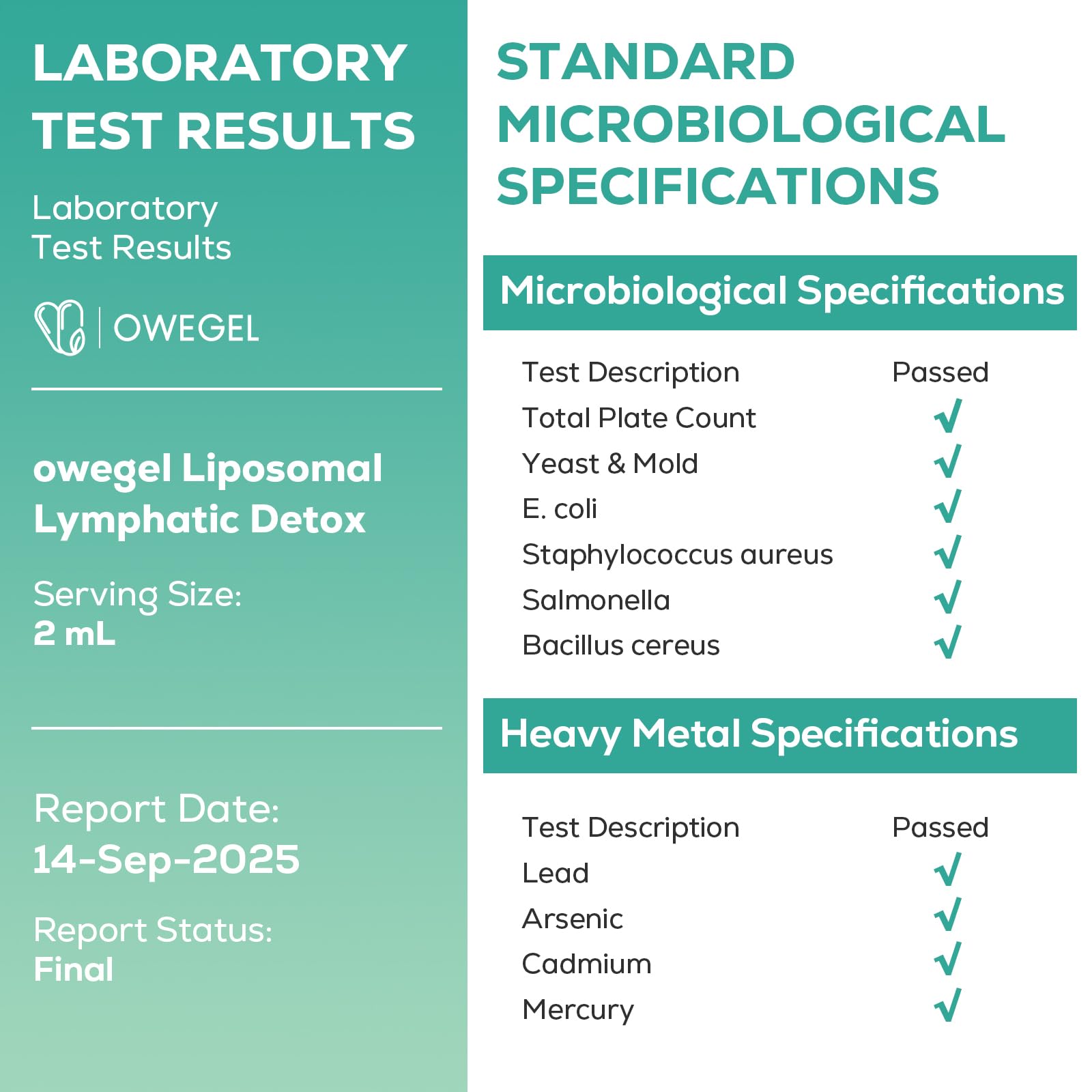 owegel Liposomal Lymphatic Drainage Drops 2000mg – Immune & Lymph System Support – Lymphatic Detox and Cleanse with Echinacea, Red Clover, Dandelion & Cleavers – Sugar-Free, Alcohol-Free – 2 FL OZ owegel buy supplements Au