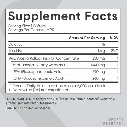 Sports Research® Multivitamins Pack - Triple Strength Omega-3 Fish Oil 1250 + 160 mg Chelated Magnesium Glycinate + Vegan Vitamin D 5000iu & Mk7 Vitamin K 100mcg Sports Research buy supplements Au