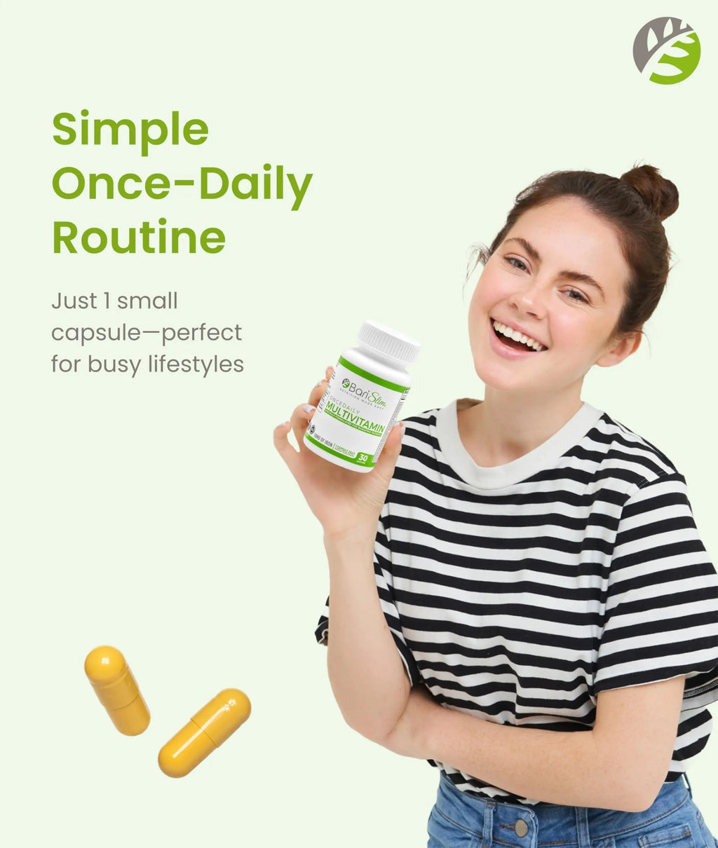 BariSlim Once Daily Bariatric Multivitamin Capsule - 18mg of Iron - Bariatric Vitamin & Supplement for Post Surgery Including Gastric Bypass BariSlim