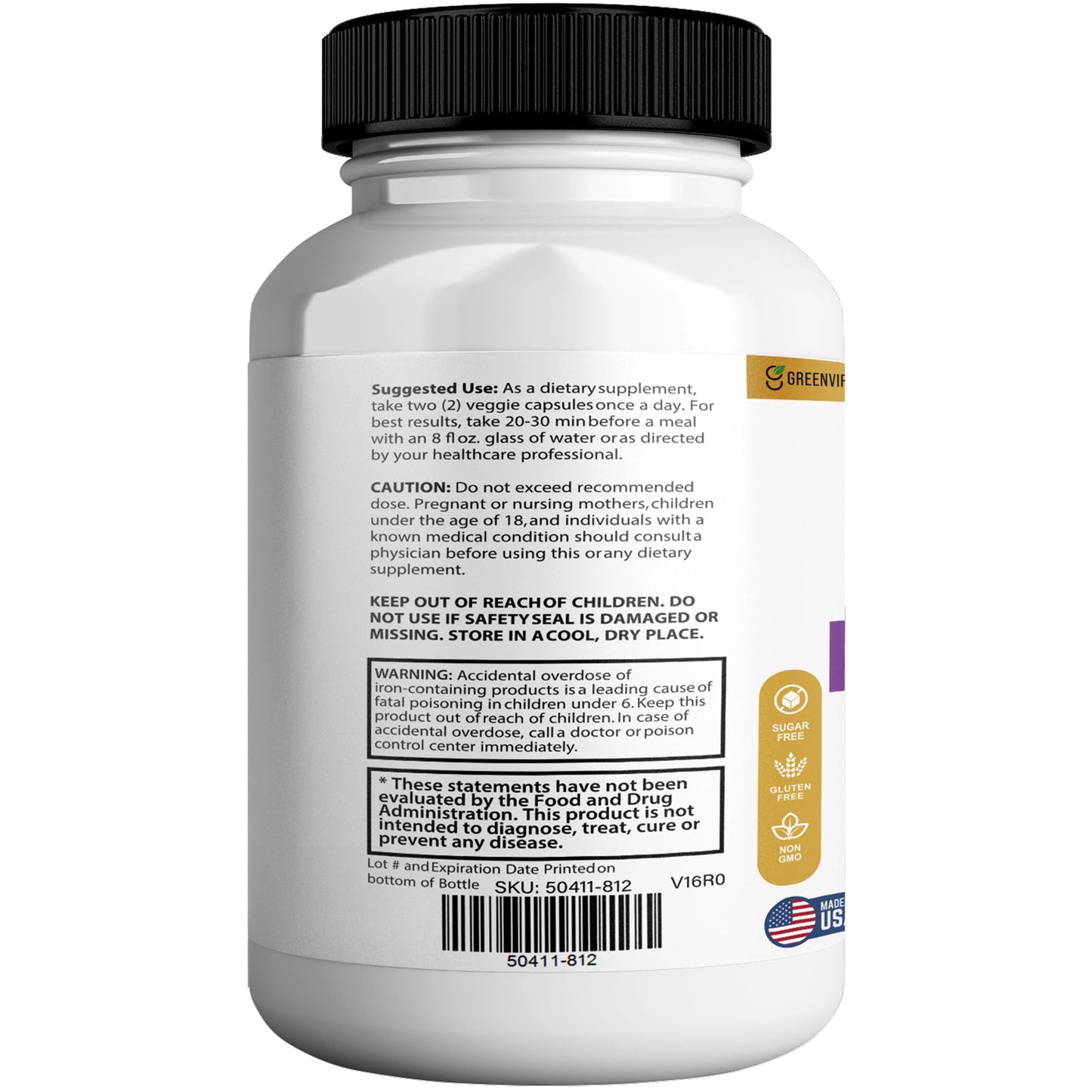 GREENVIFY Memorion Pro Max Extra Strength Brain Support Supplement, 60 Capsules, with DHA, Vitamins, Herbal Blend, 30-Day Supply (1) GREENVIFY buy supplements Au