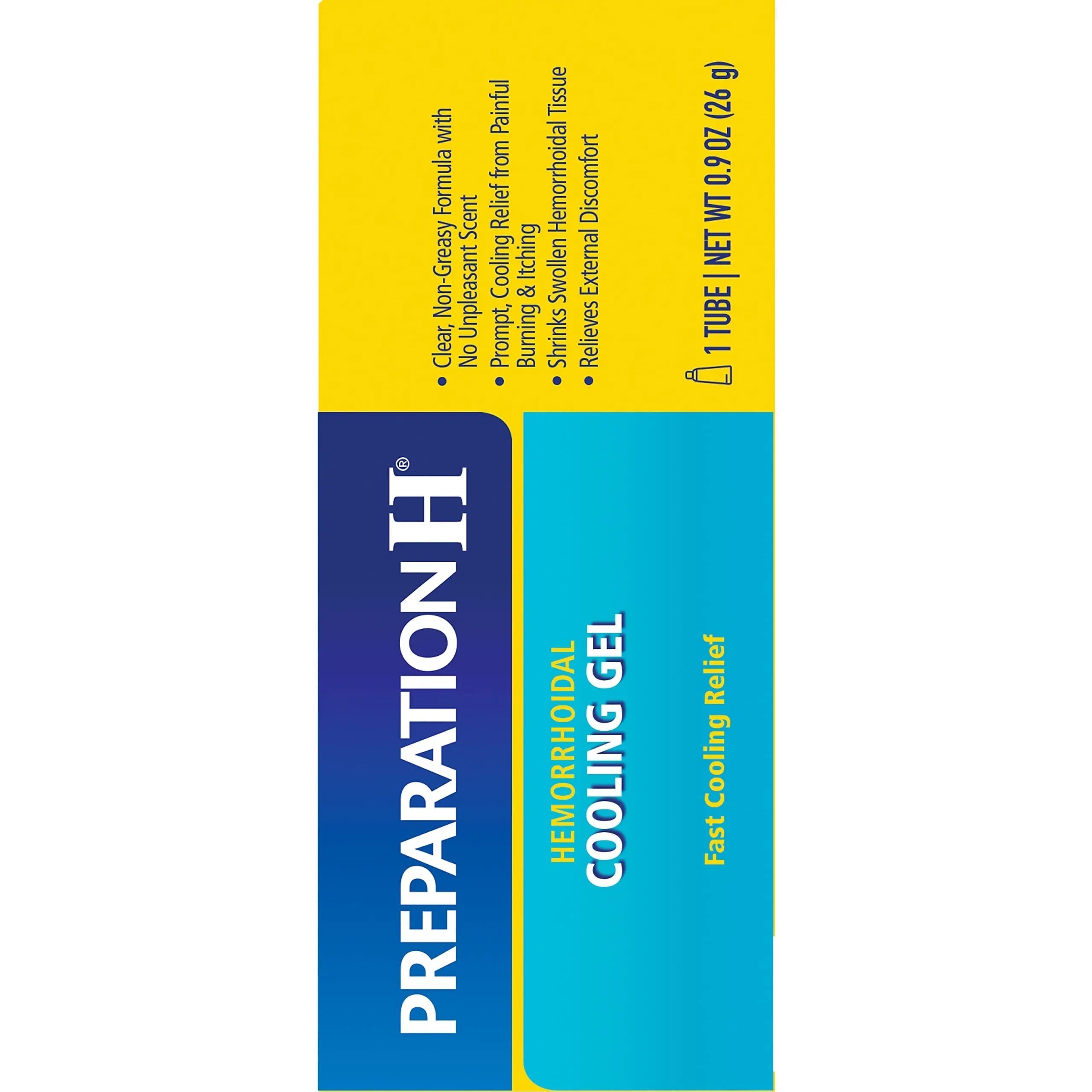 Preparation H Hemorrhoid Cooling Gel with Aloe for Fast Discomfort Relief - 0.9 Oz Tube Preparation HBuy Supplements Australia