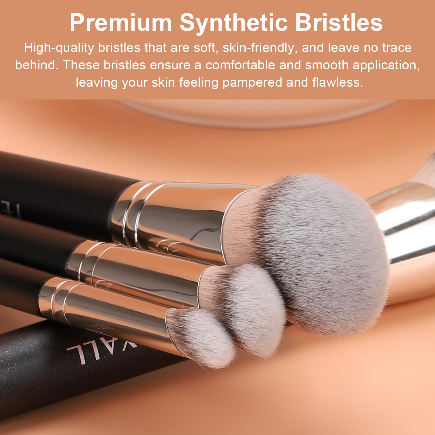 TEOYALL Foundation Contour Conceal Brush Set, 3PCS Angled Synthetic Kabuki Brush for Blending Setting Buffing with Liquid, Cream and Powder Cosmetic (170S/270S/370S) TEOYALLBuy Supplements Australia