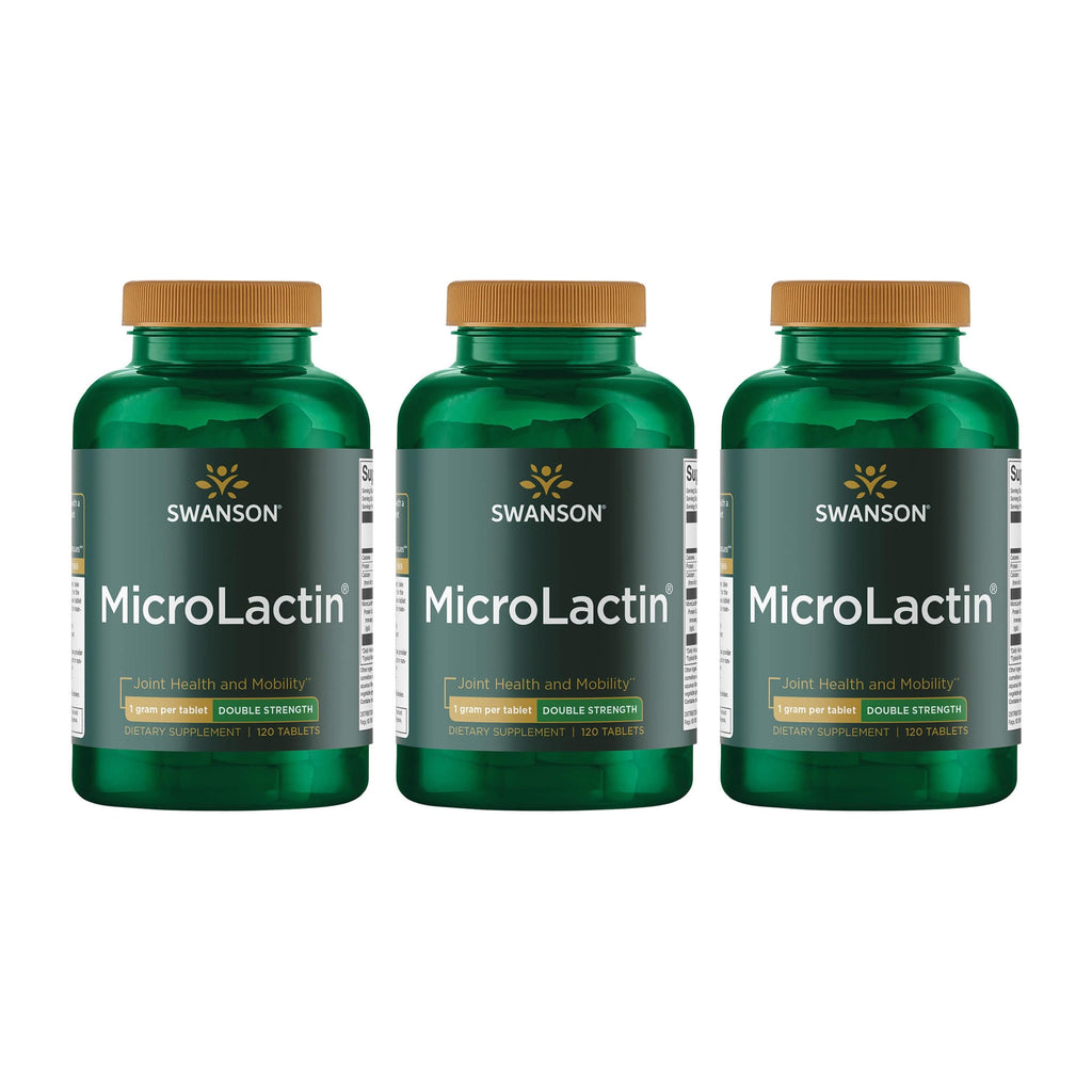 Swanson Microlactin Double Strength 1000 Milligrams 120 Tabs (3 Pack) SwansonBuy Supplements Australia