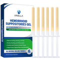 Ariella Hemorrhoid Treatment Suppository Gel: Natural & Herbal - Relieve Itching Burning Discomfort - Internal Relief - New Rounded Applicator - Nighttime Use (Pack of 6) AriellaBuy Supplements Australia