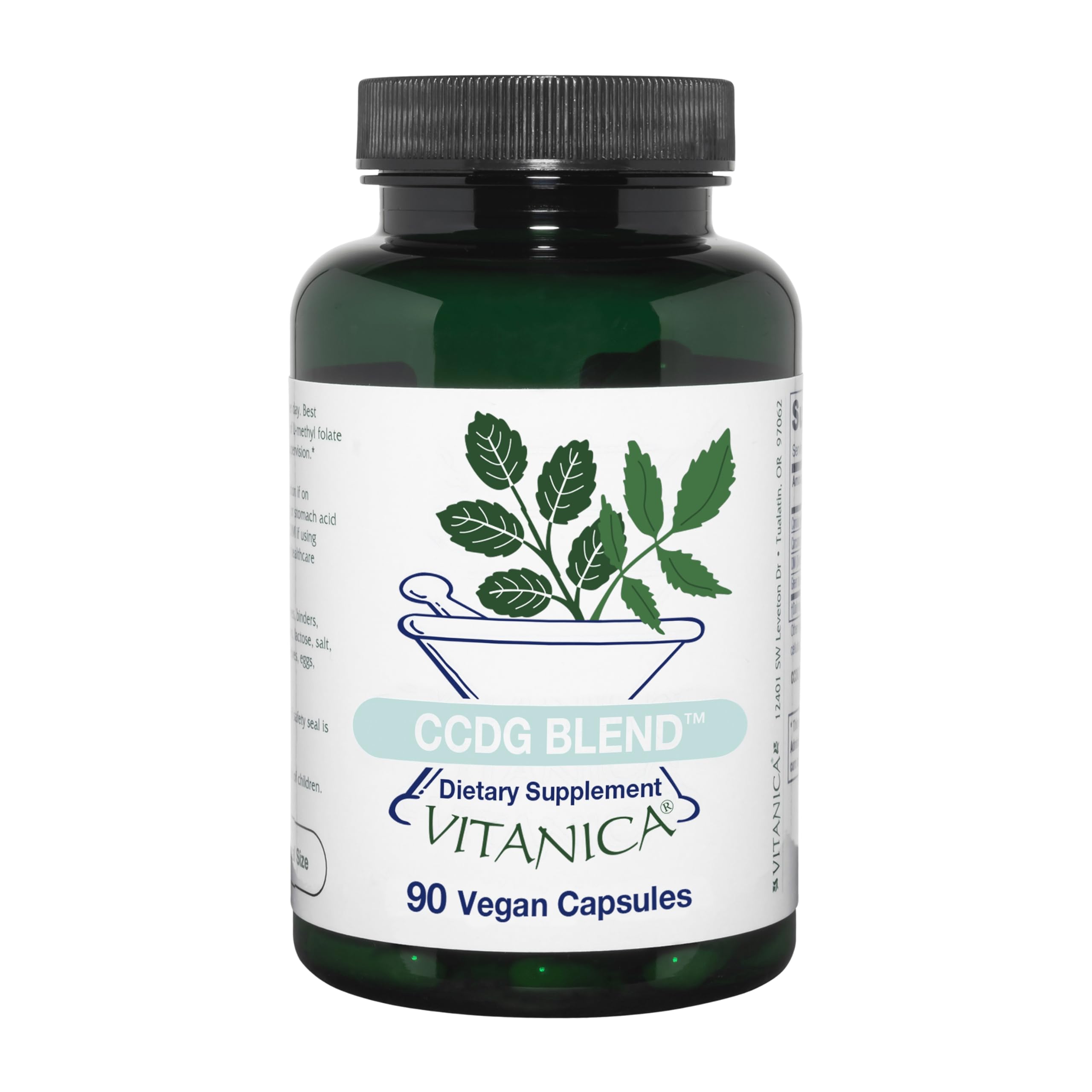 Vitanica Candidastat dietary supplement bottle on a white background