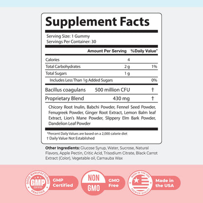 Nature’s NutriWave PrimeBiome Probiotic Gummies – Plant-Based Blend with Inulin, Lion’s Mane, Ginger & More– Non-GMO, No Stimulants, GMP Certified – 30 Gummies, 3 Month Supply Nature’s NutriWave buy supplements Au
