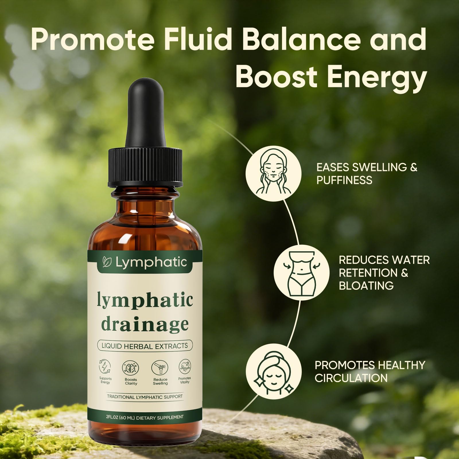 Lymphatic Drainage Drops, Lymphatic System Support, Immune System, Natural Herbal Blends, Vegan & Non-GMO (1) KXVUDE buy supplements Au
