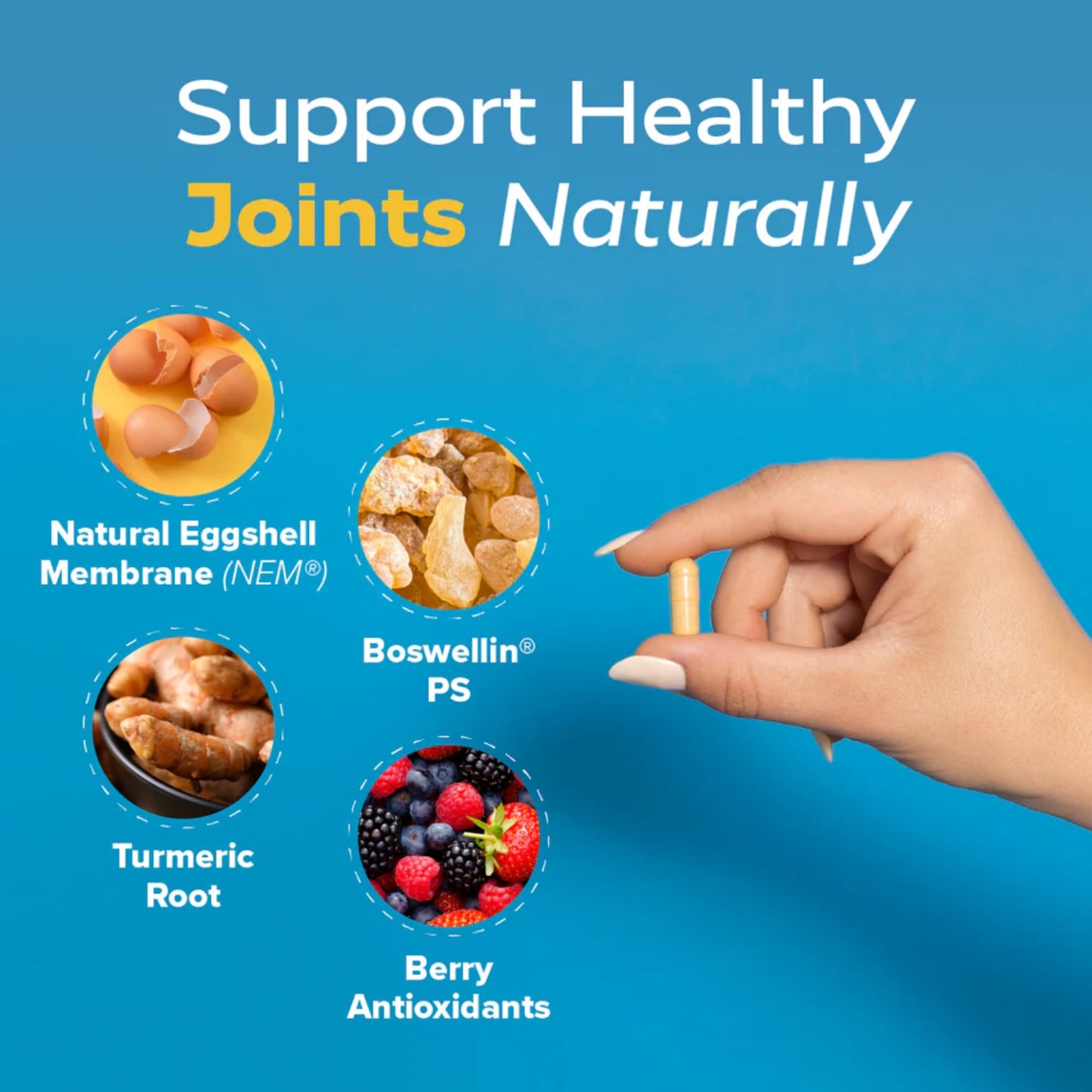 Redd Remedies, Joint Health Advanced, Helps Strengthen Connective Tissue and Cartilage, Fast-Acting Comfort with Boswellia Serrata and Turmeric, 60 Vegetarian Capsules Redd RemediesBuy Supplements Australia