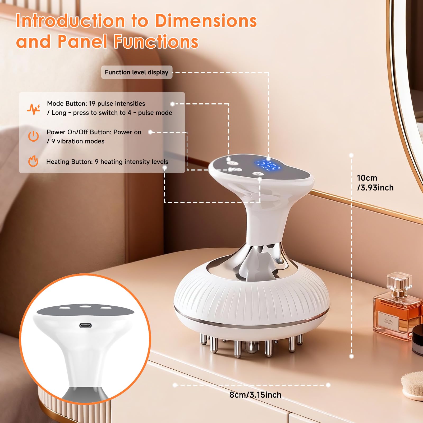 Choufaly Lymphatic Drainage Massager & Anti Cellulite Massage Tool, Helps Reduce Stretch Marks & Cellulite, for Legs, Arms & Belly, Body Sculpting Machine with Microcurrent & Light & Heat & Vibration Choufaly buy supplements Au