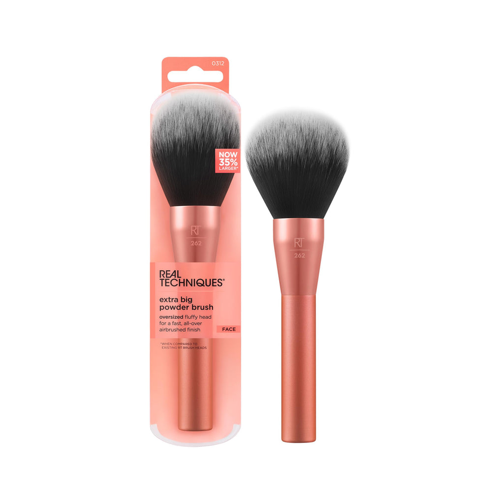 Real Techniques Extra Big Powder Brush, Large Makeup Brush For Powder, Fluffy Head For All-Over Setting, XL Oversized Brush For Quick Application, Cruelty-Free, Synthetic Bristles, 1 Count Real TechniquesBuy Supplements Australia